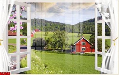 File in trần File tranh gốc cửa sổ 3D CS2093 (bản gốc) 5D