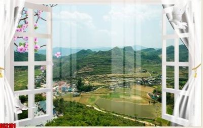 File gốc File tranh gốc cửa sổ 3D CS2101 (in ấn) màu sắc trung thực