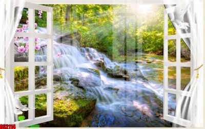 File gốc File tranh gốc cửa sổ 3D CS2114 (in tráng gương) ốp tường