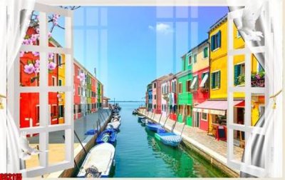 File PSD File tranh gốc cửa sổ 3D CS2115 (bản gốc) độ phân giải cao