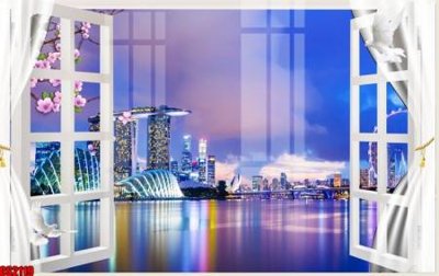 Tải file File tranh gốc cửa sổ 3D CS2119 (ảnh gốc) in gạch 3D