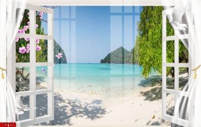 Hình ảnh gốc File tranh gốc cửa sổ 3D CS2120 (để in khổ lớn)