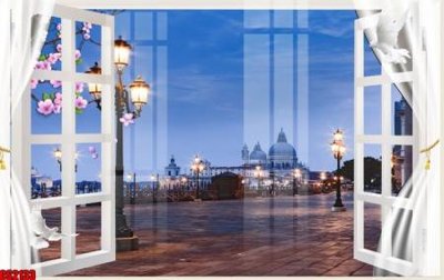 File tranh File tranh gốc cửa sổ 3D CS2133 (gốc) chủ đề tĩnh vật