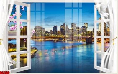 Tệp tin gốc File tranh gốc cửa sổ 3D CS2139 (chất lượng cao) File tranh gốc cửa sổ 3D CS2139