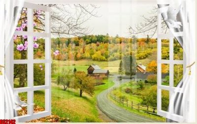 File tranh File tranh gốc cửa sổ 3D CS2142 (gốc) phong cách tối giản