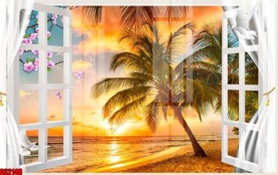 Tệp tin gốc File tranh gốc cửa sổ 3D CS2148 (dùng cho in ấn) chuyên nghiệp