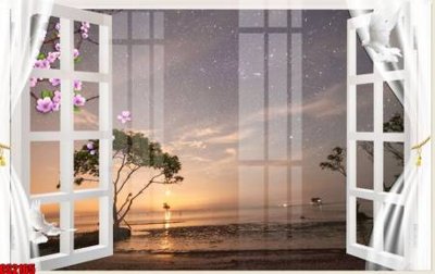 File gốc File tranh gốc cửa sổ 3D CS2165 (phong cách) châu Âu