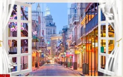 File in trần File tranh gốc cửa sổ 3D CS2193 (bản gốc) phong cảnh