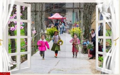 File tranh in mica File tranh gốc cửa sổ 3D CS2208 (độ phân giải cao)