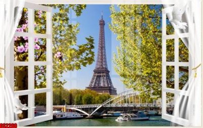 File ảnh File tranh gốc cửa sổ 3D CS2260 (gốc) cho trang trí nội thất