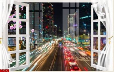 File gốc File tranh gốc cửa sổ 3D CS2276 (in lụa) cao cấp