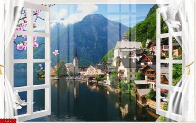 File tranh gốc File tranh gốc cửa sổ 3D CS2292 chủ đề hiện đại