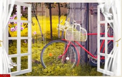 File tranh in trần File tranh gốc cửa sổ 3D CS2295 (ảnh gốc siêu nét)