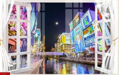 File gốc File tranh gốc cửa sổ 3D CS2300 (in lụa) chi tiết cao