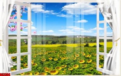 File tranh gốc File tranh gốc cửa sổ 3D CS2304 chủ đề hiện đại