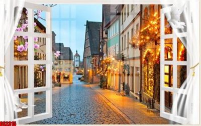 File in lụa File tranh gốc cửa sổ 3D CS2315 (tân cổ điển) File tranh gốc cửa sổ 3D CS2315