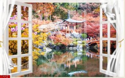 File gốc File tranh gốc cửa sổ 3D CS2319 (ảnh chi tiết) để in lụa