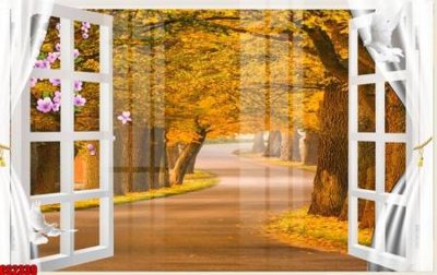 File ảnh File tranh gốc cửa sổ 3D CS2339 (gốc) trang trí khách sạn