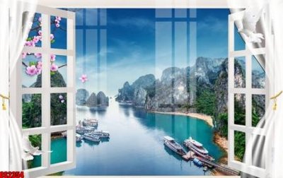 File ảnh File tranh gốc cửa sổ 3D CS2354 (gốc) in quảng cáo ngoài trời