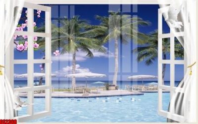 File gốc File tranh gốc cửa sổ 3D CS2368 (ảnh chi tiết) để in trần