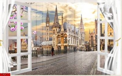 Tệp tin gốc File tranh gốc cửa sổ 3D CS2388 (chất lượng) File tranh gốc cửa sổ 3D CS2388