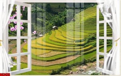 File tranh gốc PSD File tranh gốc cửa sổ 3D CS2425 còn nguyên layer