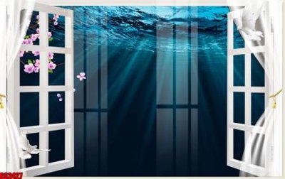 Tải file File tranh gốc cửa sổ 3D CS2427 (gốc) chủ đề tôn giáo