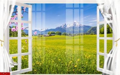 File gốc File tranh gốc cửa sổ 3D CS2439 cho in ấn và thiết kế