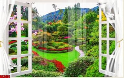 File tranh File tranh gốc cửa sổ 3D CS2451 (bản gốc) in canvas