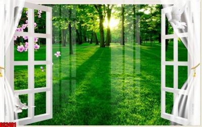 File in ấn File tranh gốc cửa sổ 3D CS2481 (bản gốc) cao cấp