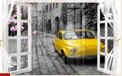 File tranh File tranh gốc cửa sổ 3D CS2483 (gốc) chủ đề thành phố