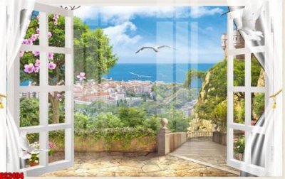 File gốc File tranh gốc cửa sổ 3D CS2494 (ảnh chi tiết) để in lụa