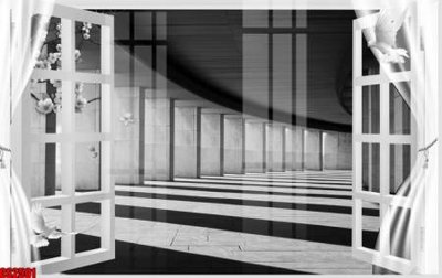 File PSD File tranh gốc cửa sổ 3D CS2501 (bản gốc) chất lượng nhất