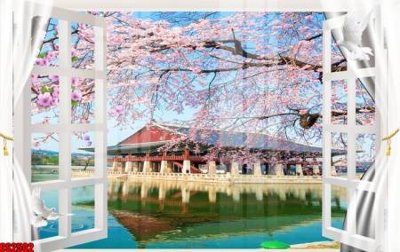 File PSD File tranh gốc cửa sổ 3D CS2502 (bản gốc) dễ dàng edit