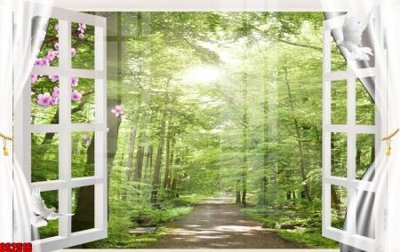 File in ấn File tranh gốc cửa sổ 3D CS2516 (bản gốc) chất lượng cao