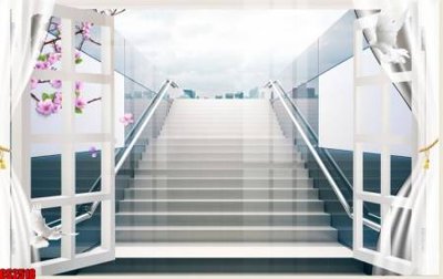 Tải file File tranh gốc cửa sổ 3D CS2518 (gốc) làm tranh treo tường