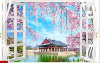 File tranh ảnh gốc File tranh gốc cửa sổ 3D CS2524 dùng cho in khổ lớn