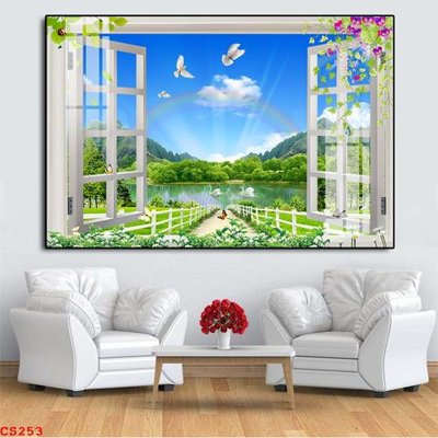 File gốc File gốc cửa sổ 3D CS253 (in lụa) họa tiết 3D