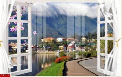 File gốc File tranh gốc cửa sổ 3D CS2543 (cho in ấn) độc quyền