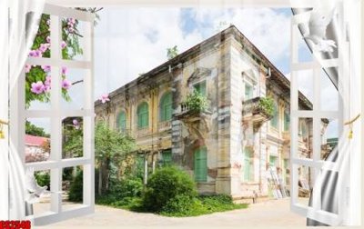 File tranh File tranh gốc cửa sổ 3D CS2548 (ảnh gốc) độc quyền