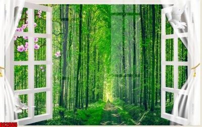 File tranh File tranh gốc cửa sổ 3D CS2565 (ảnh gốc) cho in ấn kỹ thuật số