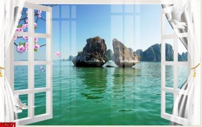 File tranh quảng cáo File tranh gốc cửa sổ 3D CS2571 (file gốc) chuyên nghiệp