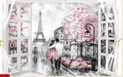 File gốc File tranh gốc cửa sổ 3D CS2581 (phong cách) tối giản