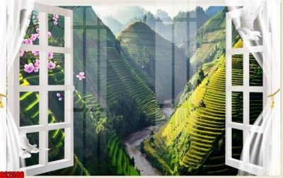 File tranh gốc PSD File tranh gốc cửa sổ 3D CS2586 còn nguyên layer