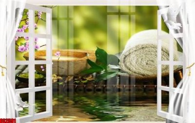 File in trần File tranh gốc cửa sổ 3D CS2591 (bản gốc) hoa văn