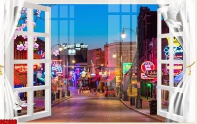 Download file File tranh gốc cửa sổ 3D CS2606 (gốc) in mica ốp bếp