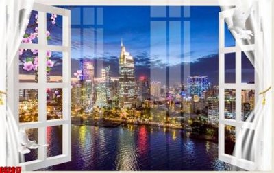 File gốc File tranh gốc cửa sổ 3D CS2617 (cho in UV) siêu nét