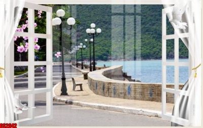 Download file tranh PSD File tranh gốc cửa sổ 3D CS2642 để chỉnh sửa