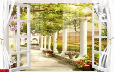 Tải file File tranh gốc cửa sổ 3D CS2651 (ảnh gốc) in gạch 3D