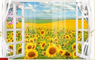 Download file File tranh gốc cửa sổ 3D CS2658 (gốc) in mica ốp bếp